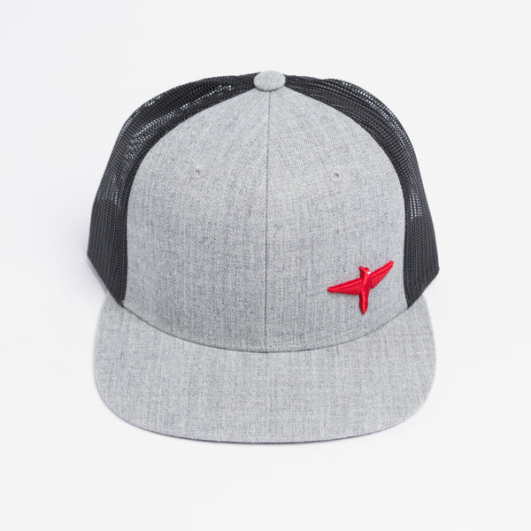 Deuce Sleeves Flat Bill 3D (Red)