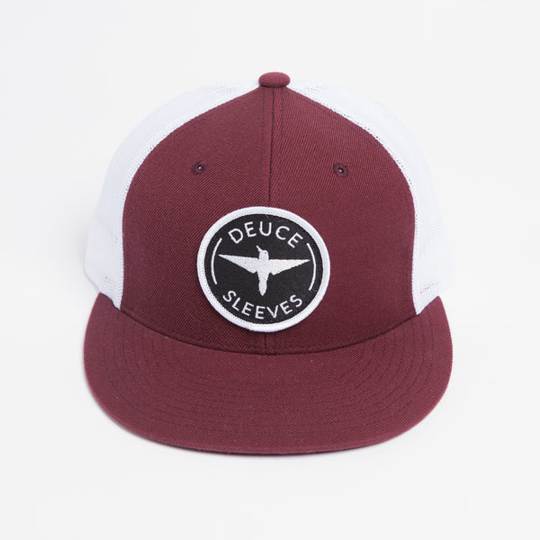 Deuce Sleeves Flat Bill Patch (Maroon)
